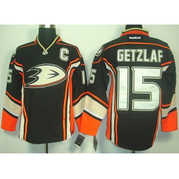 Anaheim Ducks #15 Ryan Getzlaf Black Third Jersey