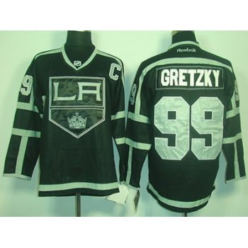 Los Angeles Kings #99 Wayne Gretzky Black Ice Jersey