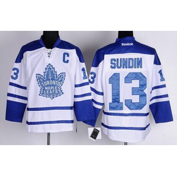 Toronto Maple Leafs #13 Mats Sundin White Third Jersey