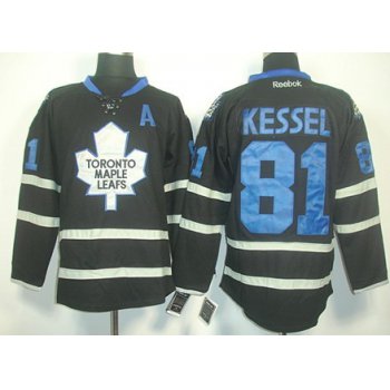 Toronto Maple Leafs #81 Phil Kessel Black Ice Jersey