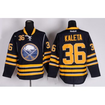 Buffalo Sabres #36 Patrick Kaleta Navy Blue Jersey