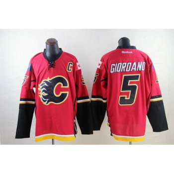 Calgary Flames #5 Mark Giordano Red Jersey
