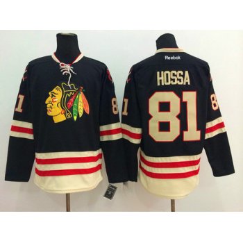 Chicago Blackhawks #81 Marian Hossa 2015 Winter Classic Black Jersey