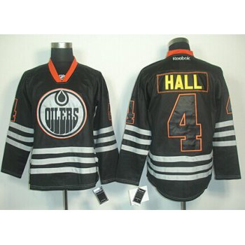 Edmonton Oilers #4 Taylor Hall Black Ice Jersey