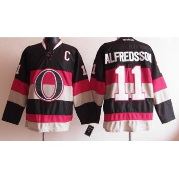 Ottawa Senators #11 Daniel Alfredsson Black Third Jersey