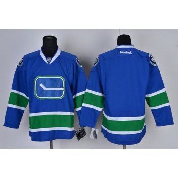 Vancouver Canucks Blank Blue Third Jersey