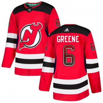 Men's New Jersey Devils #6 Andy Greene Red Drift Fashion Adidas Jersey