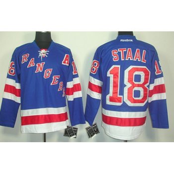 New York Rangers #18 Marc Staal Light Blue Jersey