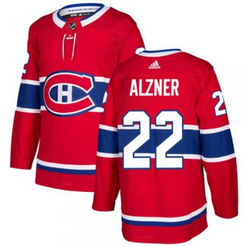 Adidas Canadiens #22 Karl Alzner Red Home Authentic Stitched NHL Jersey
