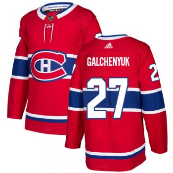 Adidas Canadiens #27 Alex Galchenyuk Red Home Authentic Stitched NHL Jersey