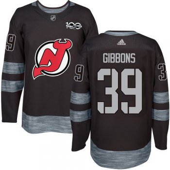 Adidas Devils #39 Brian Gibbons Black 1917-2017 100th Anniversary Stitched NHL Jersey