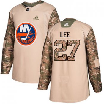 Adidas Islanders #27 Anders Lee Camo Authentic 2017 Veterans Day Stitched NHL Jersey