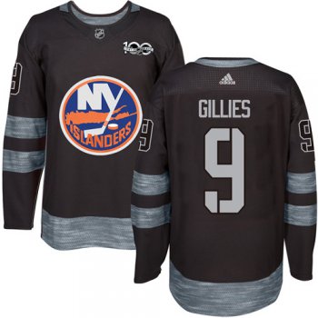 Adidas Islanders #9 Clark Gillies Black 1917-2017 100th Anniversary Stitched NHL Jersey