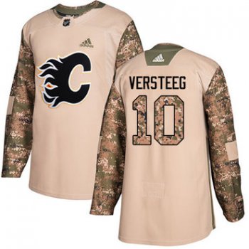 Adidas Flames #10 Kris Versteeg Camo Authentic 2017 Veterans Day Stitched NHL Jersey