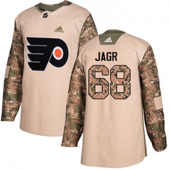 Adidas Flyers #68 Jaromir Jagr Camo Authentic 2017 Veterans Day Stitched NHL Jersey