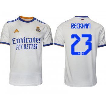 Men 2021-2022 Club Real Madrid home aaa version white 23 Soccer Jerseys