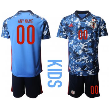 Youth 2020-2021 Season National team Japan home blue customized Soccer Jersey