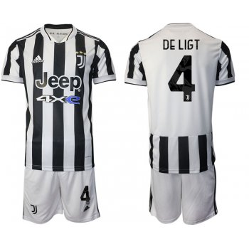 Men 2021-2022 Club Juventus home white 4 Adidas Soccer Jerseys