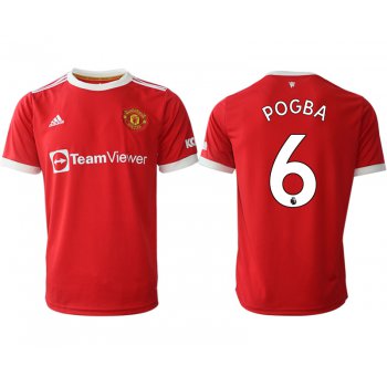 Men 2021-2022 Club Manchester United home red aaa version 6 Adidas Soccer Jersey