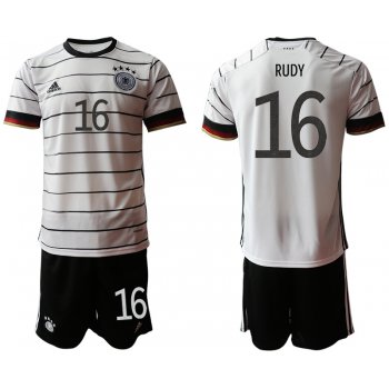 Men 2021 European Cup Germany home white 16 Soccer Jersey1