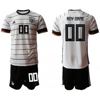 Men 2021 European Cup Germany home white customized Soccer Jersey