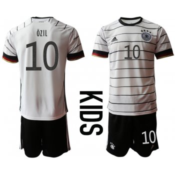 Youth 2021 European Cup Germany home white 10 Soccer Jersey