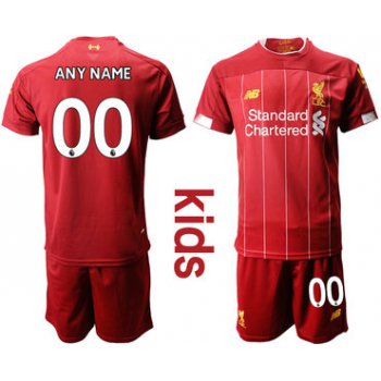 2019-20 Liverpool Customized Youth Home Soccer Jersey