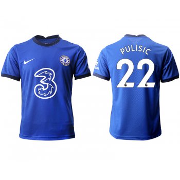 Men 2020-2021 club Chelsea home aaa version 22 blue Soccer Jerseys