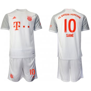 Men 2020-2021 club Bayern Munich away 10 white Soccer Jerseys