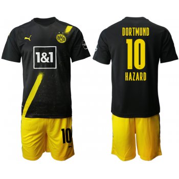 Men 2020-2021 club Borussia Dortmund away 10 black Soccer Jerseys