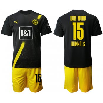 Men 2020-2021 club Borussia Dortmund away 15 black Soccer Jerseys