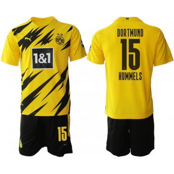 Men 2020-2021 club Borussia Dortmund home 15 yellow Soccer Jerseys