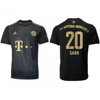 Men 2021-2022 Club Bayern Munich away aaa version black 20 Adidas Soccer Jersey