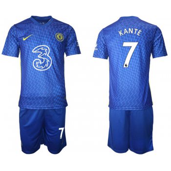Men 2021-2022 Club Chelsea FC home blue 7 Nike Soccer Jersey