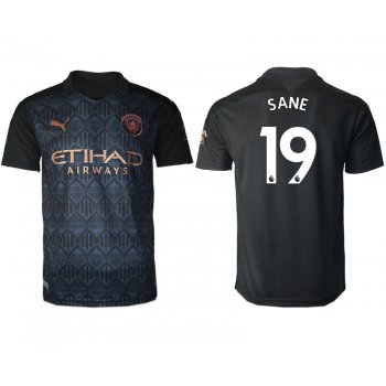 Men 2020-2021 club Manchester City away aaa version 19 black Soccer Jerseys