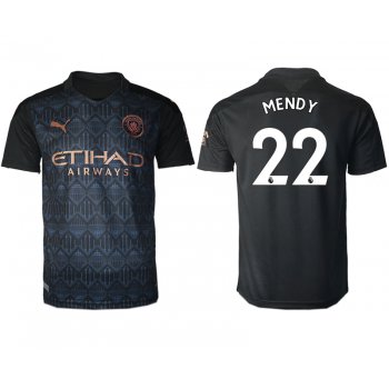 Men 2020-2021 club Manchester City away aaa version 22 black Soccer Jerseys
