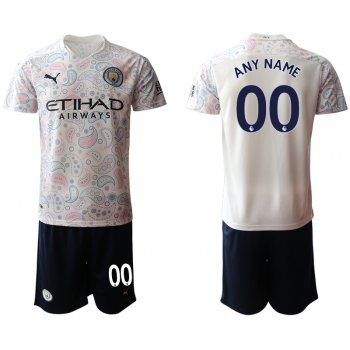 Men 2020-2021 club Manchester City away customized white Soccer Jerseys