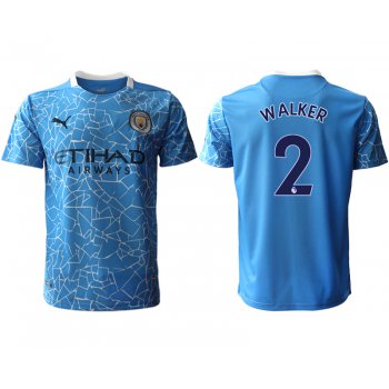 Men 2020-2021 club Manchester City home aaa version 2 blue Soccer Jerseys