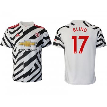Men 2020-2021 club Manchester United away aaa version 17 white Soccer Jerseys