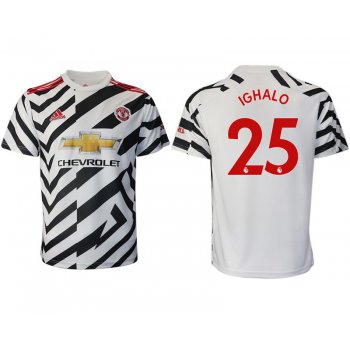 Men 2020-2021 club Manchester United away aaa version 25 white Soccer Jerseys
