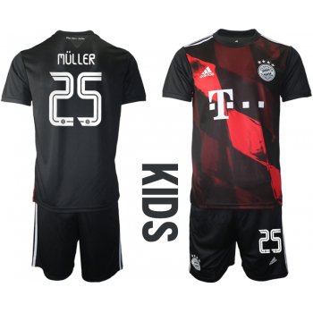 2021 Bayern Munich away youth 25 soccer jerseys