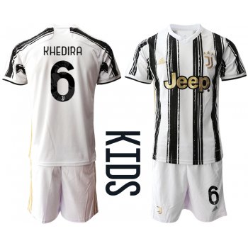 Youth 2020-2021 club Juventus home 6 white Soccer Jerseys