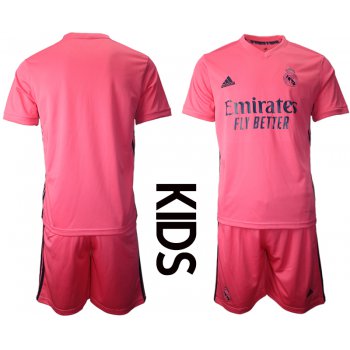 Youth 2020-2021 club Real Madrid away blank pink Soccer Jerseys