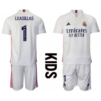 Youth 2020-2021 club Real Madrid home 1 white Soccer Jerseys