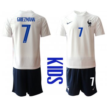 2021 France away Youth 7 soccer jerseys