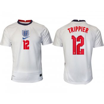 Men 2020-2021 European Cup England home aaa version white 12 Nike Soccer Jersey