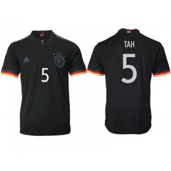 Men 2020-2021 European Cup Germany away aaa version black 5 Adidas Soccer Jersey