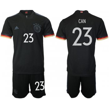 Men 2020-2021 European Cup Germany away black 23 Adidas Soccer Jersey