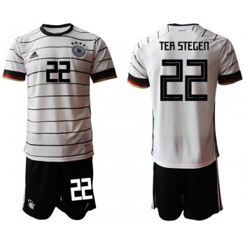 Men 2021 European Cup Germany home white 22 Soccer Jersey