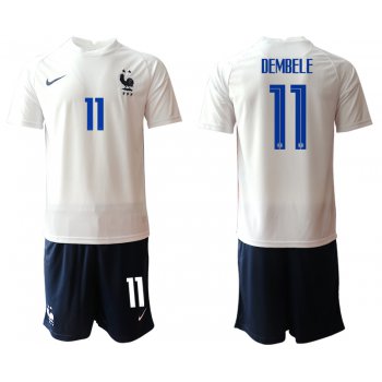 Men 2021 France away 11 soccer jerseys